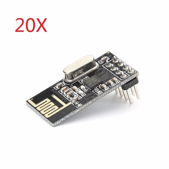 20Pcs NRF24L01+ SI24R1 2.4G Wireless Power Enhanced Communication Receiver Module