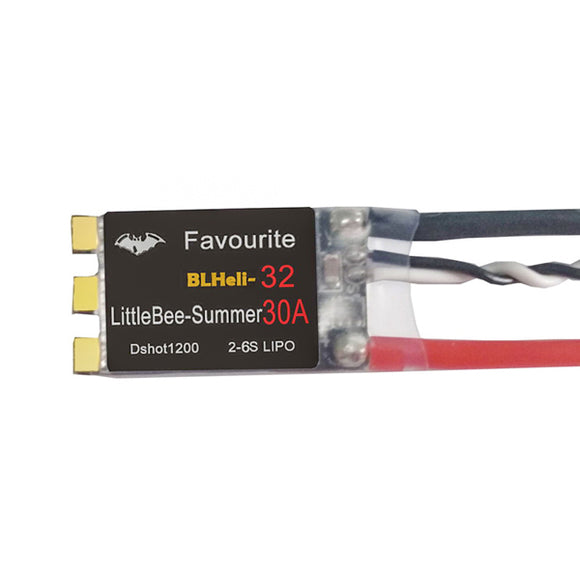 Favourite Littlebee FVT Summer 30A Blheli_32 2-6S DSHOT1200 Brushless ESC w/ Current Limit