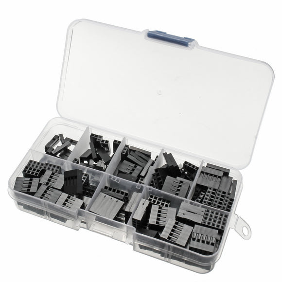 150pcs 2.54mm Plastic Dupont Jumper Wire Kit With Box 1P 2P 3P 4P 5P 6P 2*4P 2*5P Wire Plug Cable