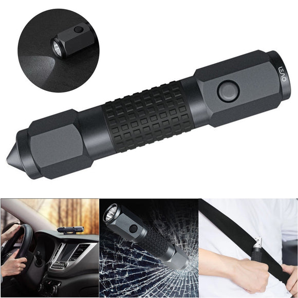 Xiaomi 4 in1 A10 Leao XPE2 3Modes LED Flashlight with Double Safety Hammer Seat belt cutter