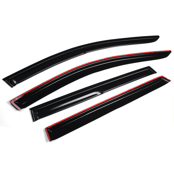 4Pcs For HONDA CRV 2017-2020 Smoke Tinted Plastic Exterior Visor Vent Shades Window Sun Rain Guard Deflector