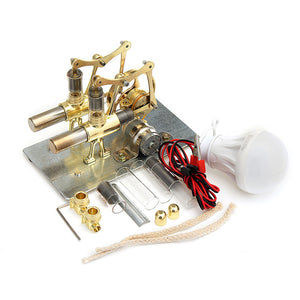 STEM Mini Hot Air Stirling Engine Generator Double Cylinder Engine Model