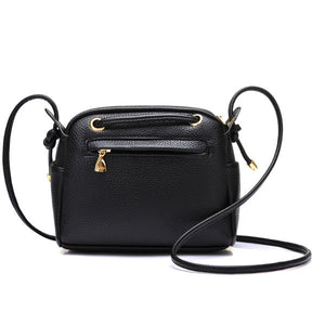 Women PU Shoulder Bags Girls Casual Drawstring Crossbody Bags Mini Bags