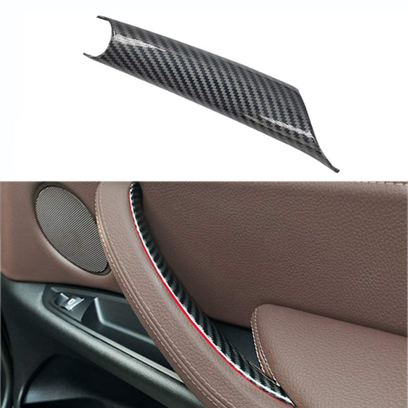 Interior Passenger Right Side Door Handle Protective Cover for BMW Carbon Fiber Door Pull Handle Cover for BMW X5 Series E70/E70 LCI 2008-2013 for BMW X6 Series E71/E72 2008-2014