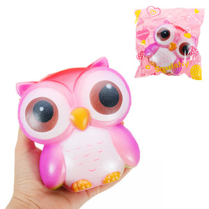 Galaxy Owl Squishy 12.5*12*7cm Sweet Soft Slow Rising Collection Gift Decor Toy Original Packaging
