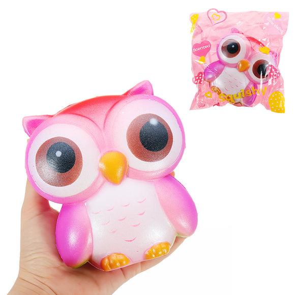Galaxy Owl Squishy 12.5*12*7cm Sweet Soft Slow Rising Collection Gift Decor Toy Original Packaging