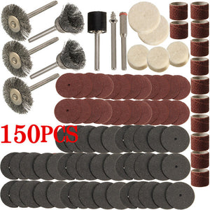 150pcs Rotary Tool Accessory Bit Set Grinding Polishing Accessories for Dremel