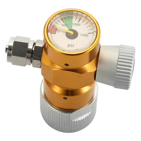1500Psi Co2 Omnibus Regulator Adjustable for Co2 Cartridge Tank Pressure Gauge