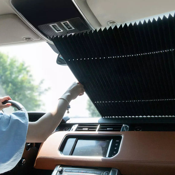 BOUNDS Retractable Car Window Sunshade Curtain UV Protection Visor Folding Auto Cover