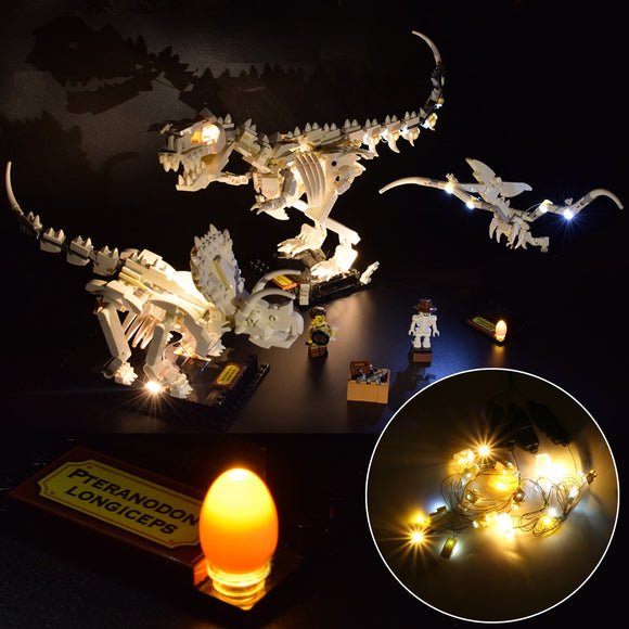 DIY LED Light Lighting Kit ONLY For LEGO 21320 Ideas Dinosaur Fossils Skeleton Model