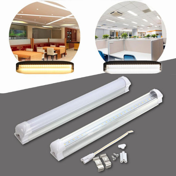 T8 30CM 10W SMD 2835 LED Warm Cool White Fluorescent Tube Light Lamp Bar AC175-265V