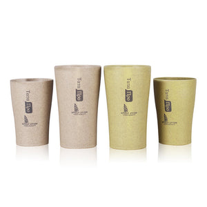 KCASA KC-WHE05 360/280mL Wheat Straw Cup Drinking Mug Portable Outdoor Water Bottle Eco Friendly