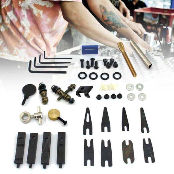 Tattoo Machine Accessories Parts Kit Screws Needles Hook Nut Accessories with Box