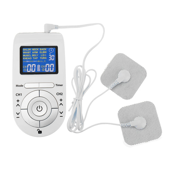 LCD 12 Modes Electric Pulse Massager Muscle Stimuherapy Muscle Pain Relief Machinelator T