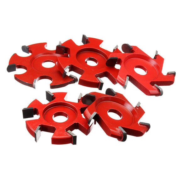 75-100mm Diameter 16mm Bore Red Hexagonal Blade Power Wood Carving Disc Angle Grinder Attachment