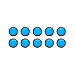 10Pcs Blue 100mm LED Push Button for Arcade Game Console Controller DIY with Micro Switch