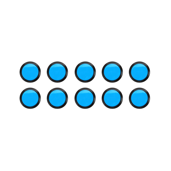 10Pcs Blue 100mm LED Push Button for Arcade Game Console Controller DIY with Micro Switch