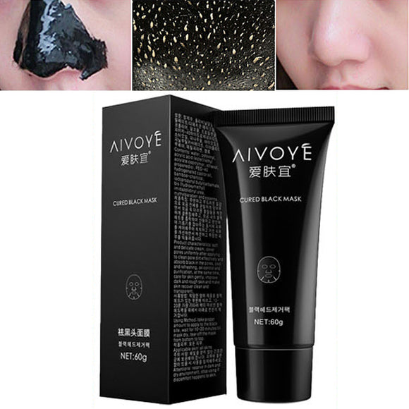 AIVOYE Blackhead Remover Deep Cleansing Acne Pore Strip Mud Facial Peel Off Mask 60g
