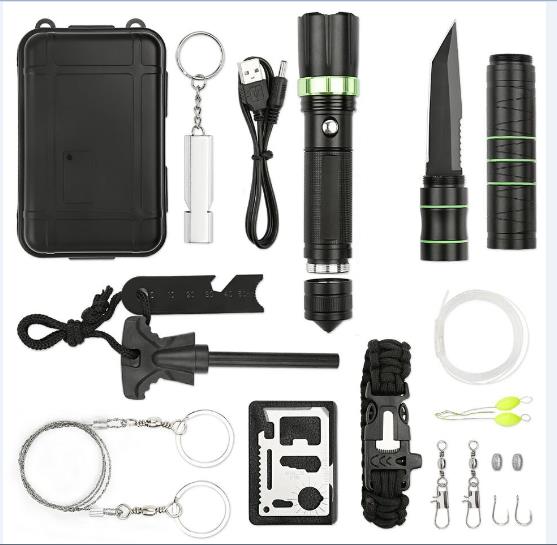 Outdoor Sports SOS Emergency Survival Tools Kit Tactical Hunting Tool With Self-Help Box