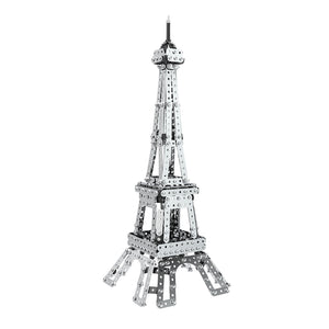 Mofun SW-019 3D Metal Puzzle The Eiffel Tower With Light 34CM Model