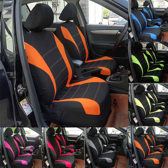 AUDEW 4pcs Front Row / Rear Car Seat Cover Seat Protection Car Accessories