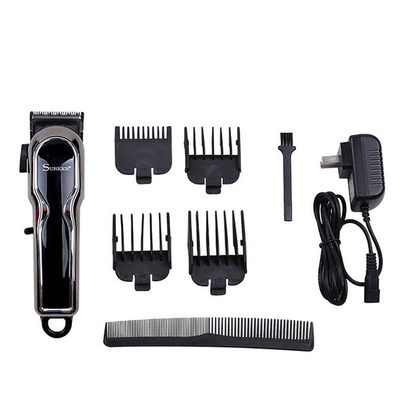 SURKER Cordless Electric Shaver Hair Rechargeable Clipper LCD Digital Display Trimmer Kit