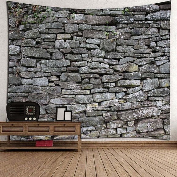 3D Stone Brick Decorative Mandala Tapestry Wall Hanging Living Room Bedroom Decorations