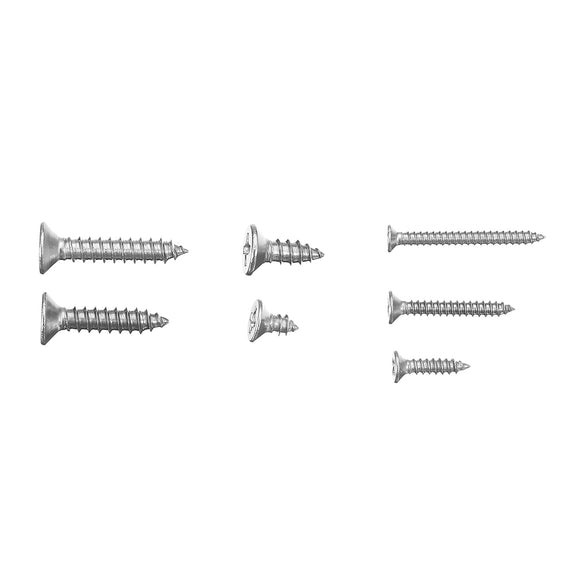 Suleve MXSP6 600Pcs M2.2/M2.9/M3.5 Stainless Steel Pozi Raised Countersunk Self-Tapping Screw