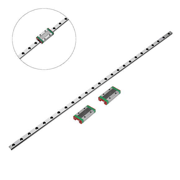 Machifit 500mm Length MGN9 Linear Guide with 2pcs MGN9H Linear Rail Block CNC Tool