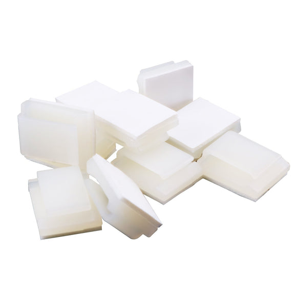 50PCS White Color Minger Self-adhesive Holder Mounting Bracket Clip for LED Strip Light