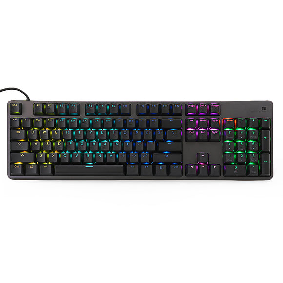 Xiaomi RGB Backlight 104Keys Gaming Keyboard Aluminum Alloy USB Wired Keyboard