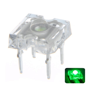 100PCS 3MM Green Ultra bright Transparent Round Top Lens Light Emitting LED Diode Lamp Water Clear Bulb 3V