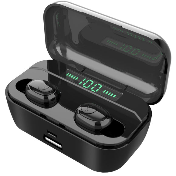 TWS bluetooth 5.0 3500mAh Wireless Stereo Earphone Battery Indicator Digital Display HIFI Sports Headphone With Charging Box