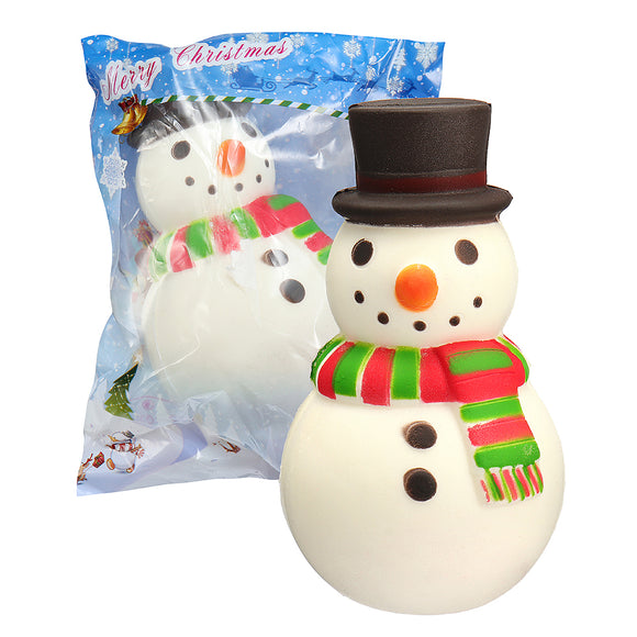 Christmas Hat Snowman Squishy 15.8*8.8*9.2CM Soft Slow Rising With Packaging Collection Gift Toy