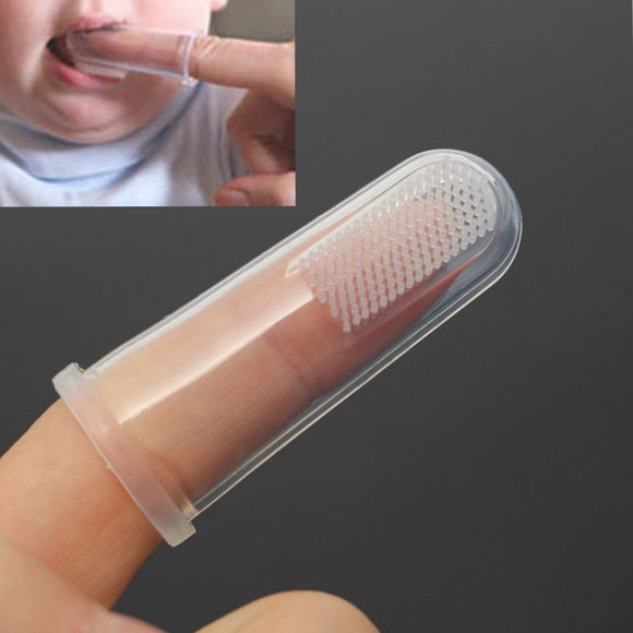 4pcs Baby Children Finger Teeth Clean Clear Gum Toothbrush Massage Brush Soft Silicone Toothbrush