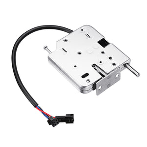 12 DC 2A Electric Magnetic Cabinet Door Lock Silver Self Pop-Up Fail Secure Feedback Signal