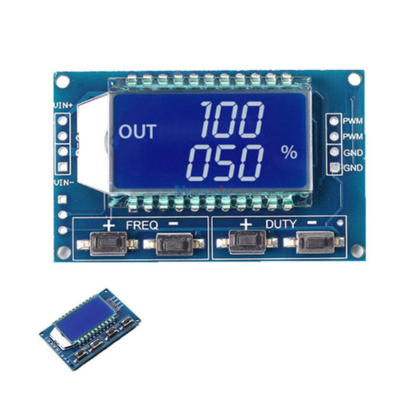 1Hz-150Khz 3.3V-30V Signal Generator PWM Pulse Frequency Duty Cycle Adjustable Module LCD Display