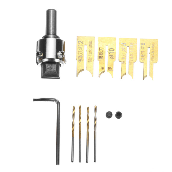 10pcs 6-12mm Alloy Ball Cutter Woodworking Drilling Wooden Beads Drill Rotary Bead Molding Tool
