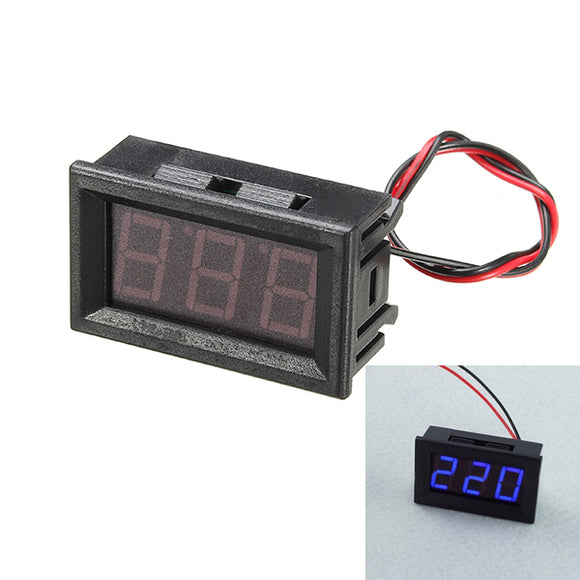 3Pcs 0.56 Inch Blue AC70-500V Mini Digital Voltmeter Voltage Panel Meter