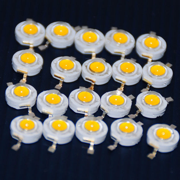 20PCS Ultra Bright 1W LED Diode 3000K Warm White Light Beads