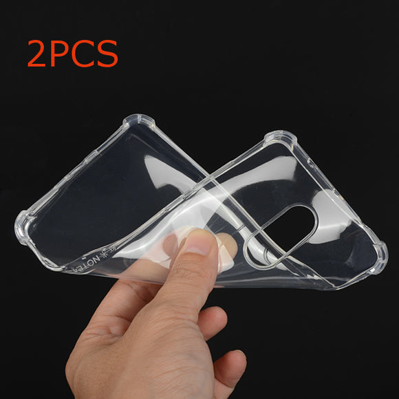 2PCS Thick Corners Airbag Drop-resistance TPU Soft Transparent Back Case For Xiaomi Redmi Note 4