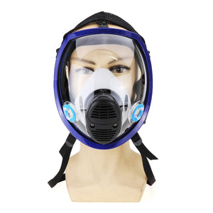 Full Face Gas Mask Silicone Facepiece Respirator Painting Spraying for 3M 6800