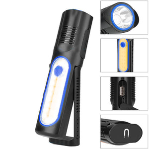 300lm Working Lamp 180 Rotating USB Charging Magnetic Emergency Light COB Portable Flashlight Camping Light Work Light