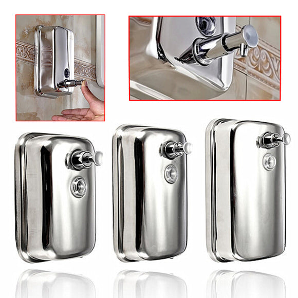 Wall-mounted Soap Dispenser Stainless Steel Liquid Soap Box