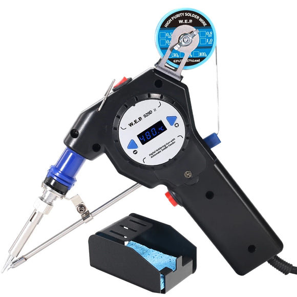 WEP 929D-II Automatically Send Tin Gun Station One-handed Soldering Digital Display Soldering Iron Welding Repair Tools