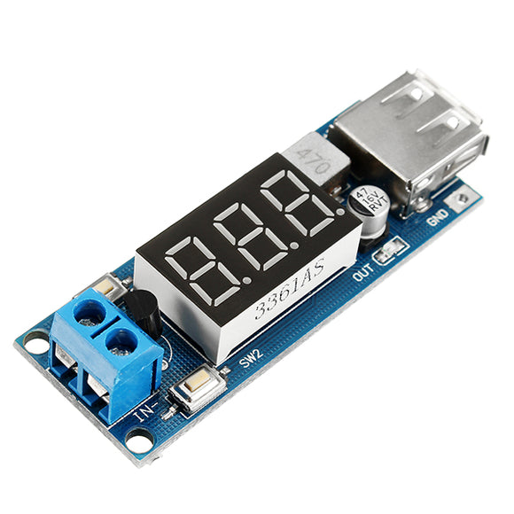 3pcs DC-DC 2 In 1 6.5V-40V To 5V Buck Step Down Power Module Volt Meterr Automatic Calibration