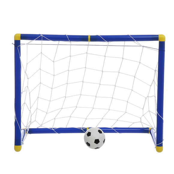 60cm Kids Football Soccer Goals Portable Posts Nets Frame Ball Pump Indoor Outdoor Set Children Play Fun Toys