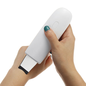 USB Ultrasonic Scrubber Blackhead Cleaner Skin Spatula Deep Peeling Shovel Exfoliator Skin Facial Cleaner