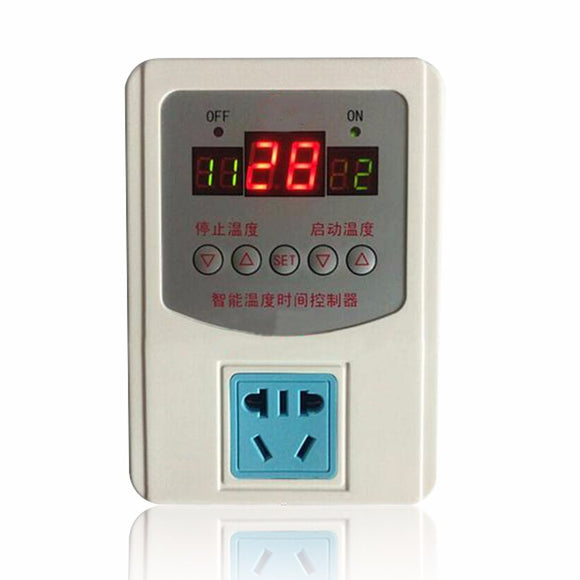 Digital LED Thermostat Temperature Controller with Magnetic Probe 220V -9-99C