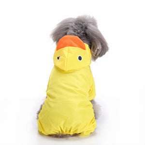 Dog Lovely Duck Aniamls Raincoat Dog Outdoor Jacket Waterproof and Comfurtable